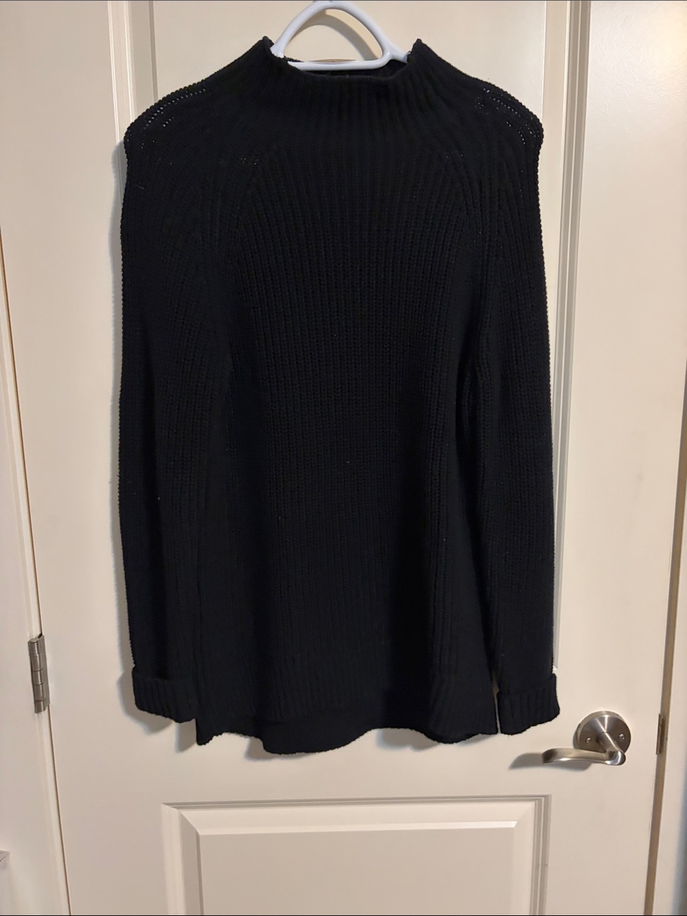 Style & Co. Black Crewneck Knit Sweater